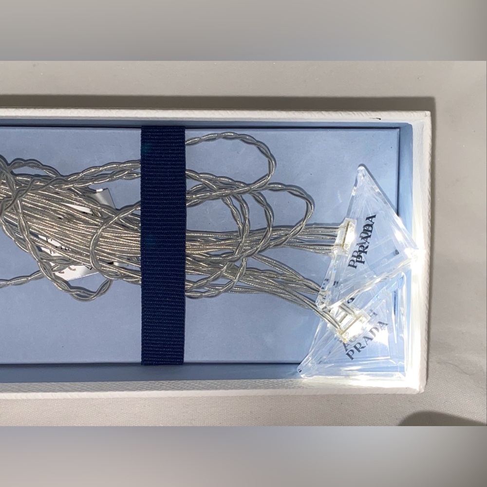 Prada Milano 2OK001 NEW CHRISTMAS FAIRY LIGHTS WHITE Italy NEW TESTED OPEN BOX! - Picture 8 of 9